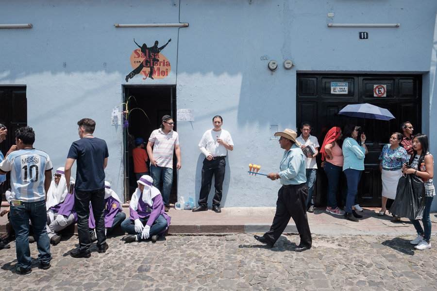 Antigua street life is just as colourful between processions.