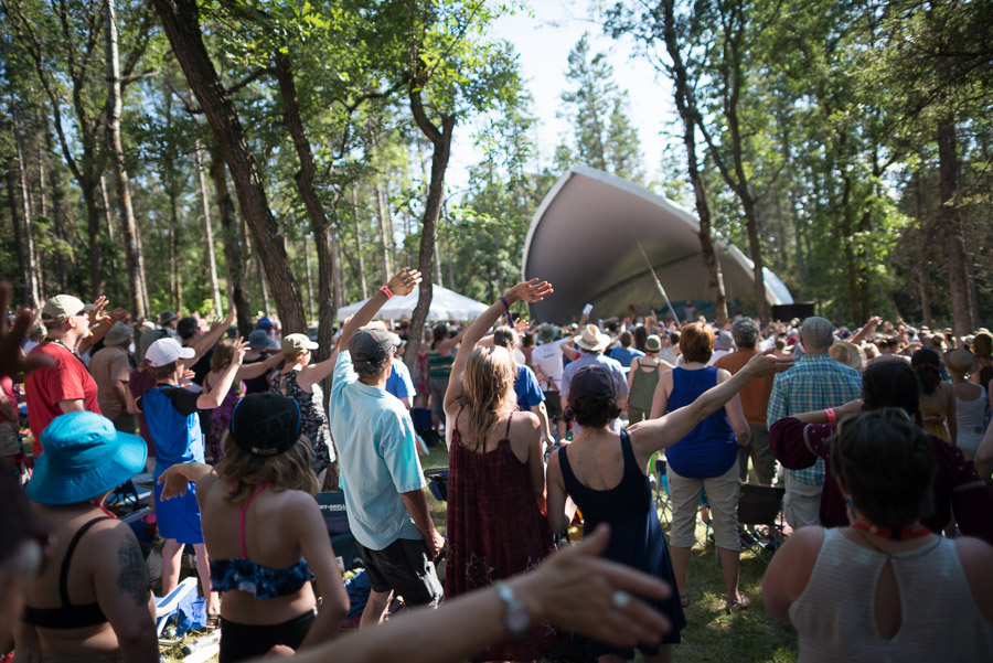 Infectious rhythms move through the crowd. Check out this video I shot of Choir Choir Choir leading a singalong with this crowd of &ldquo;Lovers in a Dangerous Time&rdquo; with special guest Bruce Cockburn.